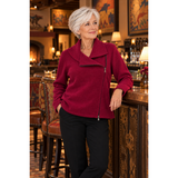 Beyond Threads Cardigan, Chopper, Scarlet XXS & S