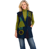 Holly Badgley Vest, Waistcoat, Eggplant Wool Crepe, M