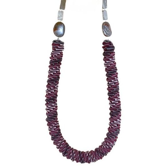 Ellen Sue Gordon Necklace, Fig Mushroom Merengue