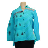 Kay Chapman Shirt, Santa Fe, Why Not, Turquoise/Green, XS/S