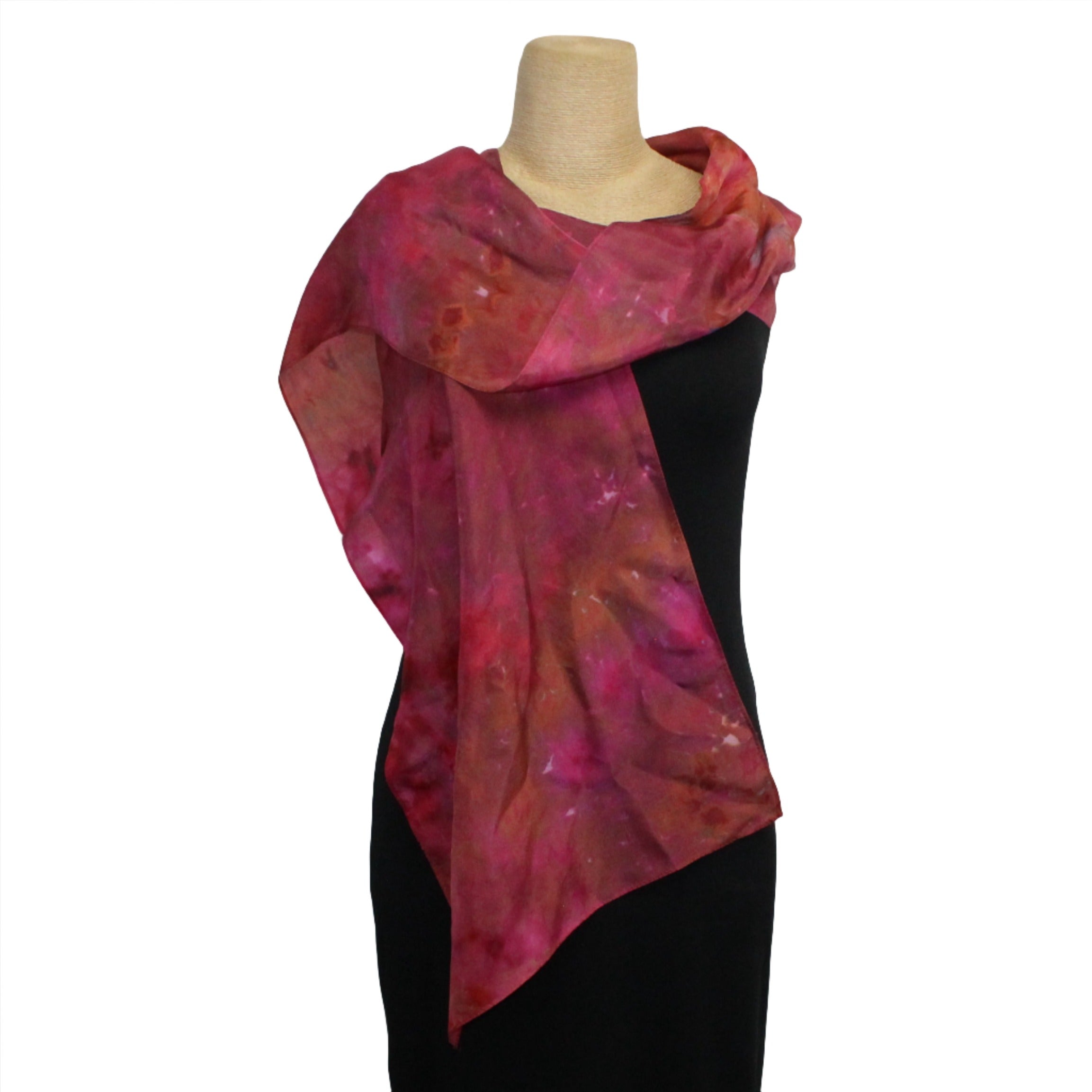 Dale Jenssen Scarf, Fuchsia/Copper