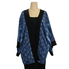 Sudarshan Kimono, Indigo, Hand Block, L/XL