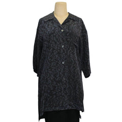 Kiss of the Wolf Blouse, Swing, w/Pockets, Black Mottled