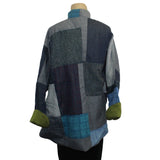 M Square Jacket, Circular, Blue/Grey L/XL