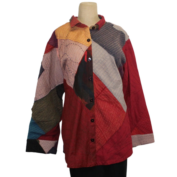 M Square Jacket, Quinne, Red/Multi-Color M