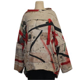 Ozai N Ku Pullover, Graffiti, Tan/Multi-Color S & M