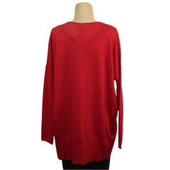 Pier Antonio Gaspari Sweater, Pleated, Red S & M