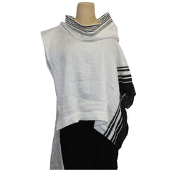 Mara Gibbucci Shirt/Tunic, Black/White M, L & XL