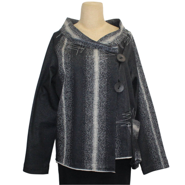 Mara Gibbucci Jacket, Silver Stripe XS & S