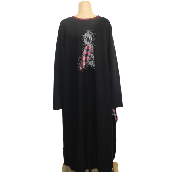 Mara Gibbucci Dress, Artistic Print, Black/Red S, M & L