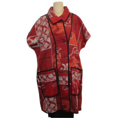 Yaza Vest, Khampa, Shangrila, Red/Grey M/L