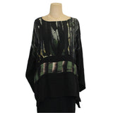 Catherine Bacon Pullover, Mosaic, Black/Green, M