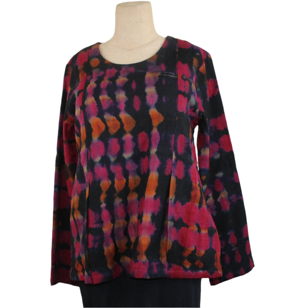 Neeru Kumar Pullover, Fuschia/Orange/Black XS