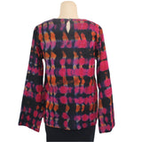 Neeru Kumar Pullover, Fuschia/Orange/Black XS