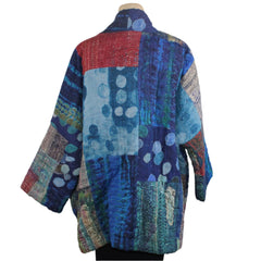 Neeru Kumar Jacket, Patch, Blue/Multi-Color L/XL