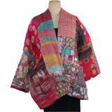 Neeru Kumar Jacket, Patch, Fuchsia/Multi-Color, S/M