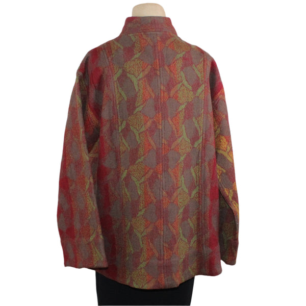 Neeru Kumar Jacket, Red/Green/Grey/Gold XS/S