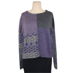 Beyond Threads Pullover, Pique Patch, Amethyst/Grey S & M