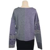 Beyond Threads Pullover, Pique Patch, Amethyst/Grey S & M