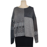 Beyond Threads Pullover, Pique Patch, Natural/Grey S & L