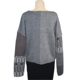 Beyond Threads Pullover, Pique Patch, Natural/Grey S & L