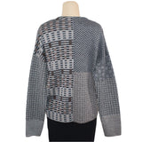 Beyond Threads Cardigan, Pique, Natural/Grey/Brown S & M