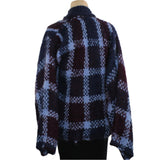 Amano Jacket, Alpaca, Tartan, Navy/Sky/Merlot, XS/S