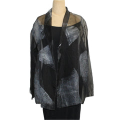 Diane Katz Designs Jacket, Silver/Black Diamonds, S/M