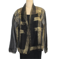 Diane Katz Designs Jacket, Gold/Black, S