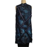Tatiana Palnitska Vest, Appliques, Blue/Black
