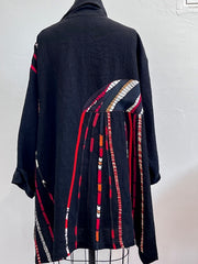 Catherine Bacon Coat, Kyoko, Mosaic, Black/Ivory, M