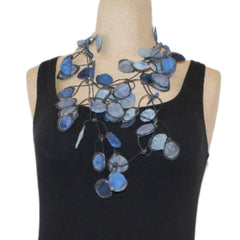 Annemieke Broenink Necklace, Ink, Jeans Blue