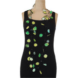 Annemieke Broenink Necklace, Ink, Chartreuse