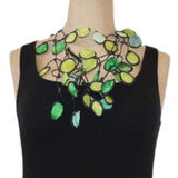 Annemieke Broenink Necklace, Ink, Chartreuse