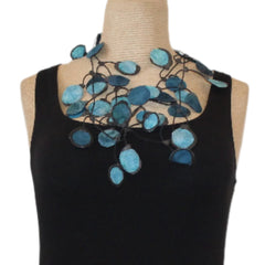 Annemieke Broenink Necklace, Ink, Blue