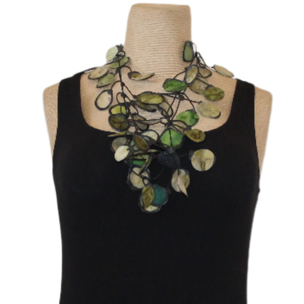 Annemieke Broenink Necklace, Ink, Olive