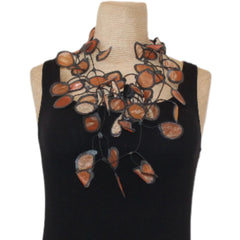Annemieke Necklace, Transparent, Pumpkin