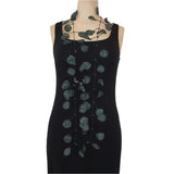 Annemieke Necklace, Transparent Polka Dot, Olive/Black