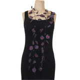 Annemieke Necklace, Transparent Polka Dot, Purple