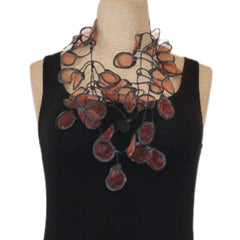 Annemieke Necklace, Transparent, Copper