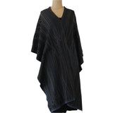 Sharon London Cape, Reversible, Denim/Black/Charcoal