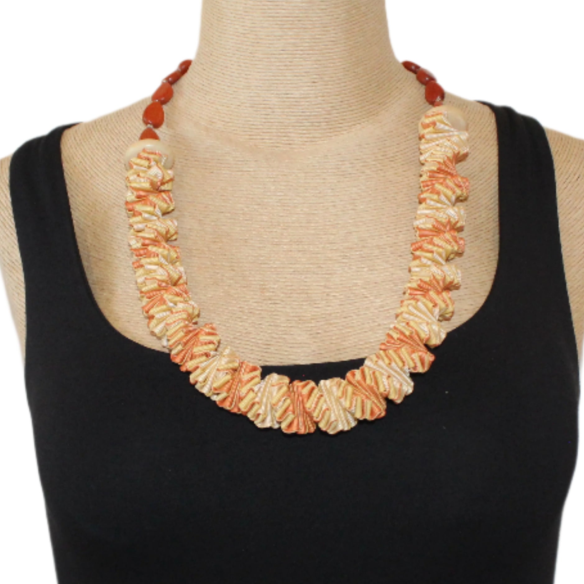 Ellen Sue Gordon Necklace, Desert Spice Ruffle