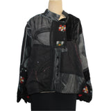 M Square Jacket, Crop, Black/Gray/Multi L/XL