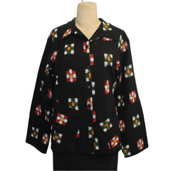 M Square Shirt, Ellen, Black/Multi S & M