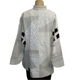 M Square Jacket, Circular, Ecru/White/Black M/L & L/XL