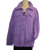 Patty Vizza Jacket, Feather Dancer, Lavender Denim, L