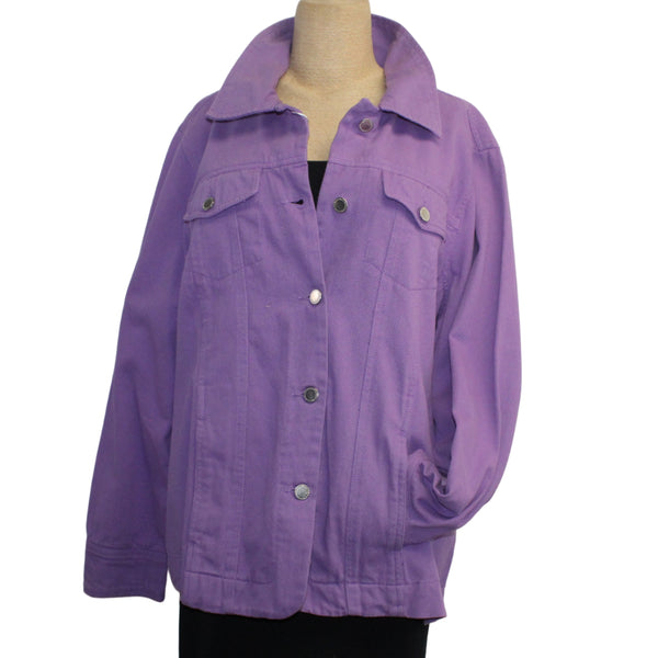 Patty Vizza Jacket, Feather Dancer, Lavender Denim, L