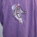 Patty Vizza Jacket, Feather Dancer, Lavender Denim, L