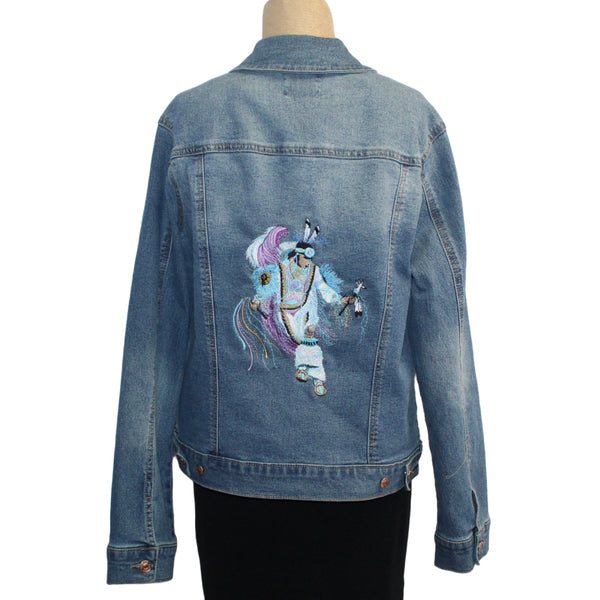 Patty Vizza Jacket, Feather Dancer, Blue Denim, M