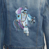 Patty Vizza Jacket, Feather Dancer, Blue Denim, M
